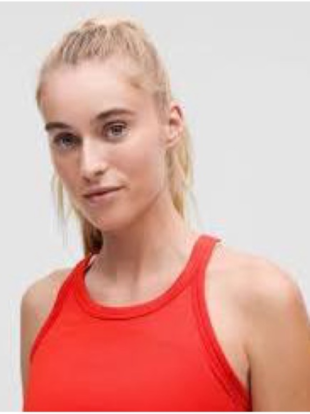 lululemon athletica Coral-Red High Neck Sports Bralette